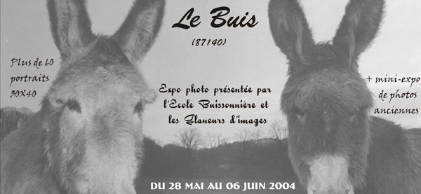 Affiche exposition photo du Buis